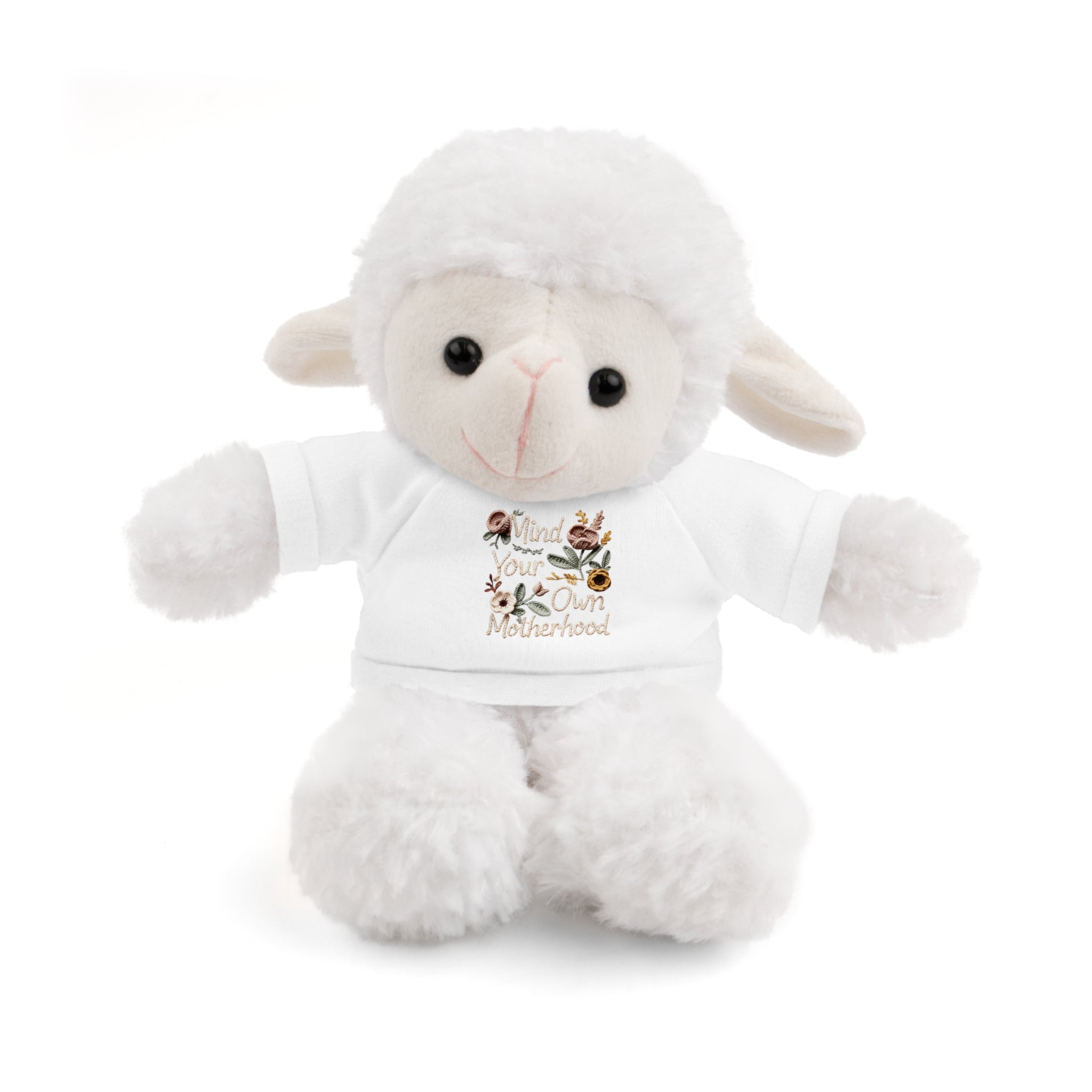 Floral 'Be Kind' Plush Bear with Tee — Cute Gift for Kids & Adults