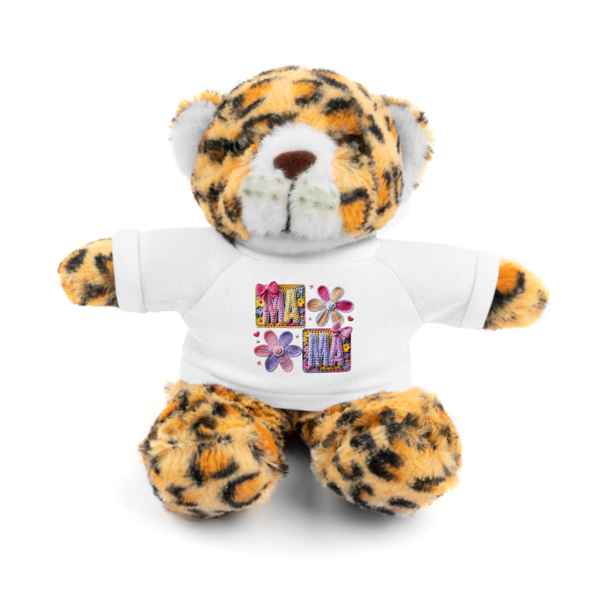 Mama Floral Teddy Bear with T-Shirt