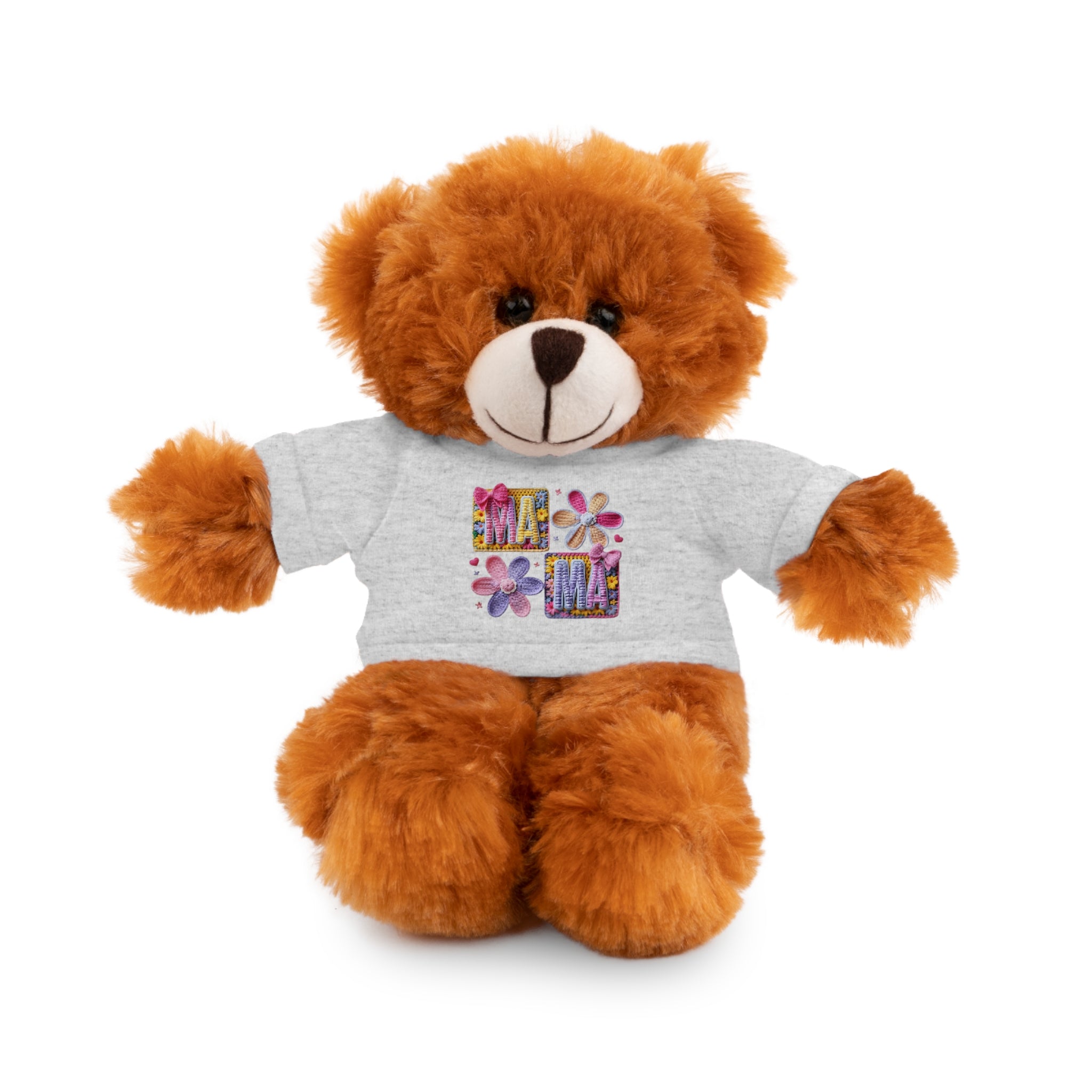 Mama Floral Teddy Bear with T-Shirt