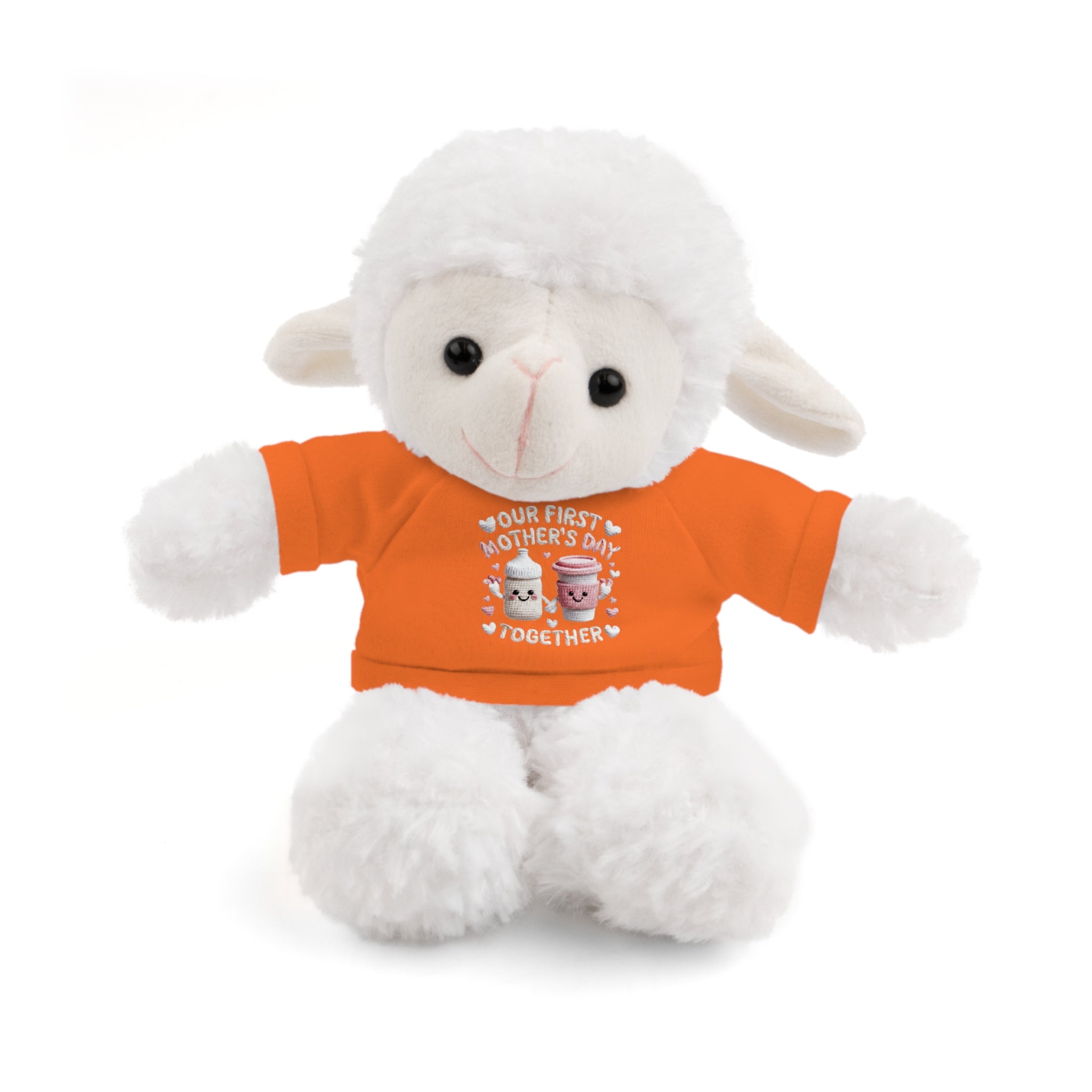 “Our First Mother’s Day Together” Graphic Tee Plush Toy — Plush Stuffed Animal Gift
