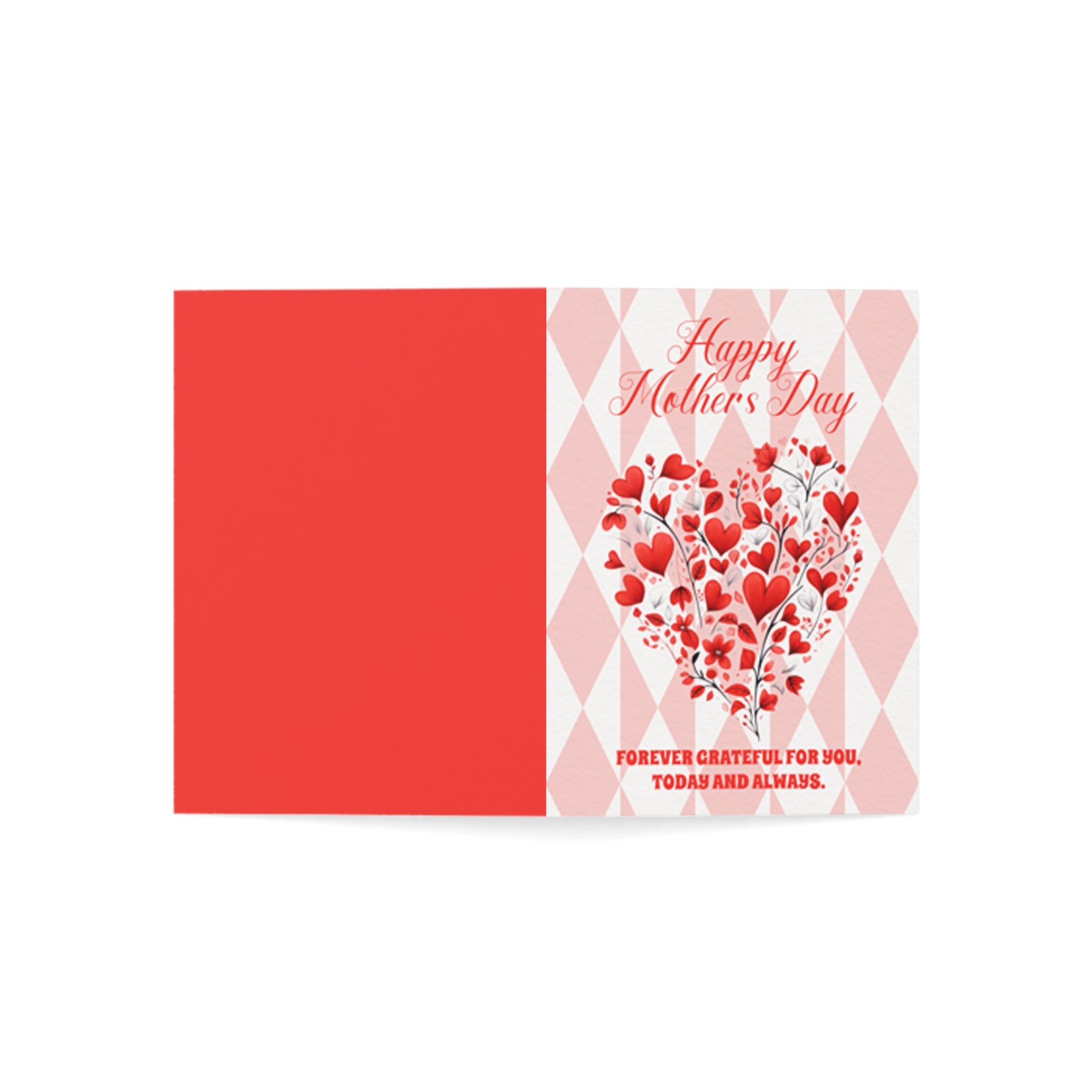 Mother's Day Greeting Cards – Heart Bouquet Design (Pack of 1, 10, 30, 50)