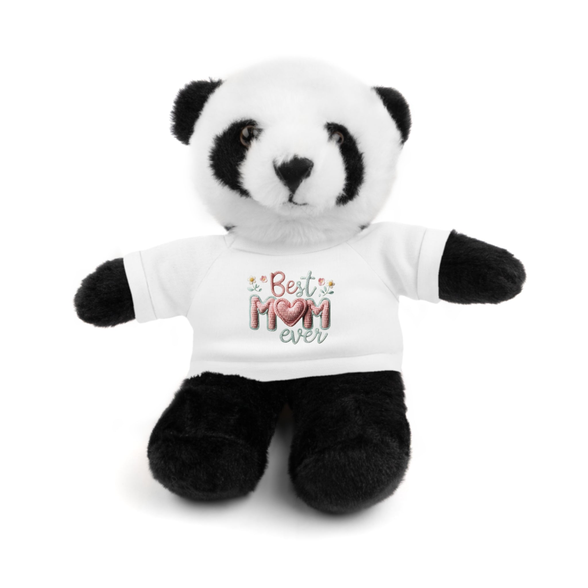 Plush Bear with 'Best Mom Ever' Tee — Cute Mother's Day Gift