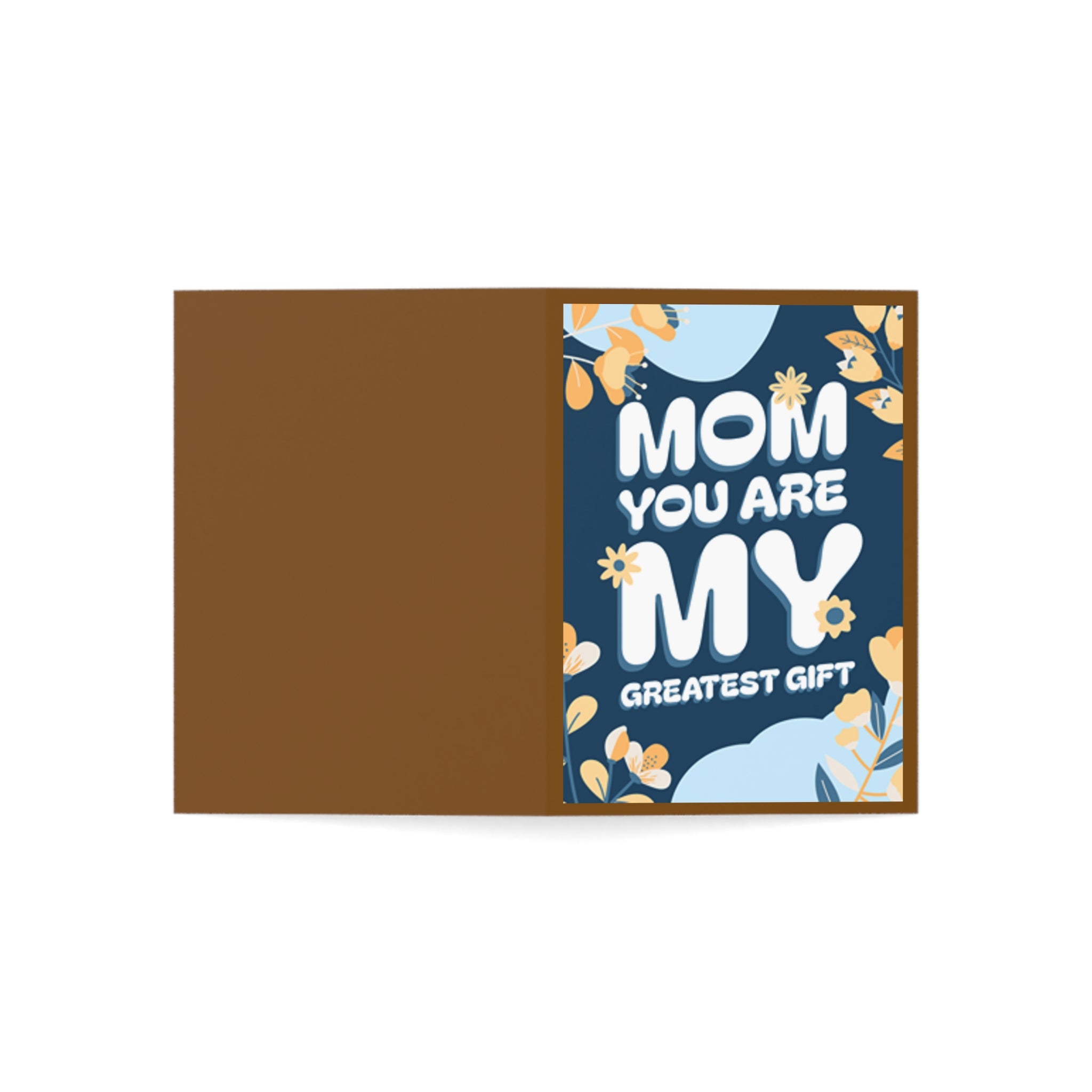 "Mom, You Are My Greatest Gift” Greeting Card – Heartfelt Mother’s Day Card