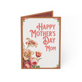 Mother's Day Greeting Card – "Happy Mother's Day Mom" Floral Folded Card (1/10/30/50 pcs)