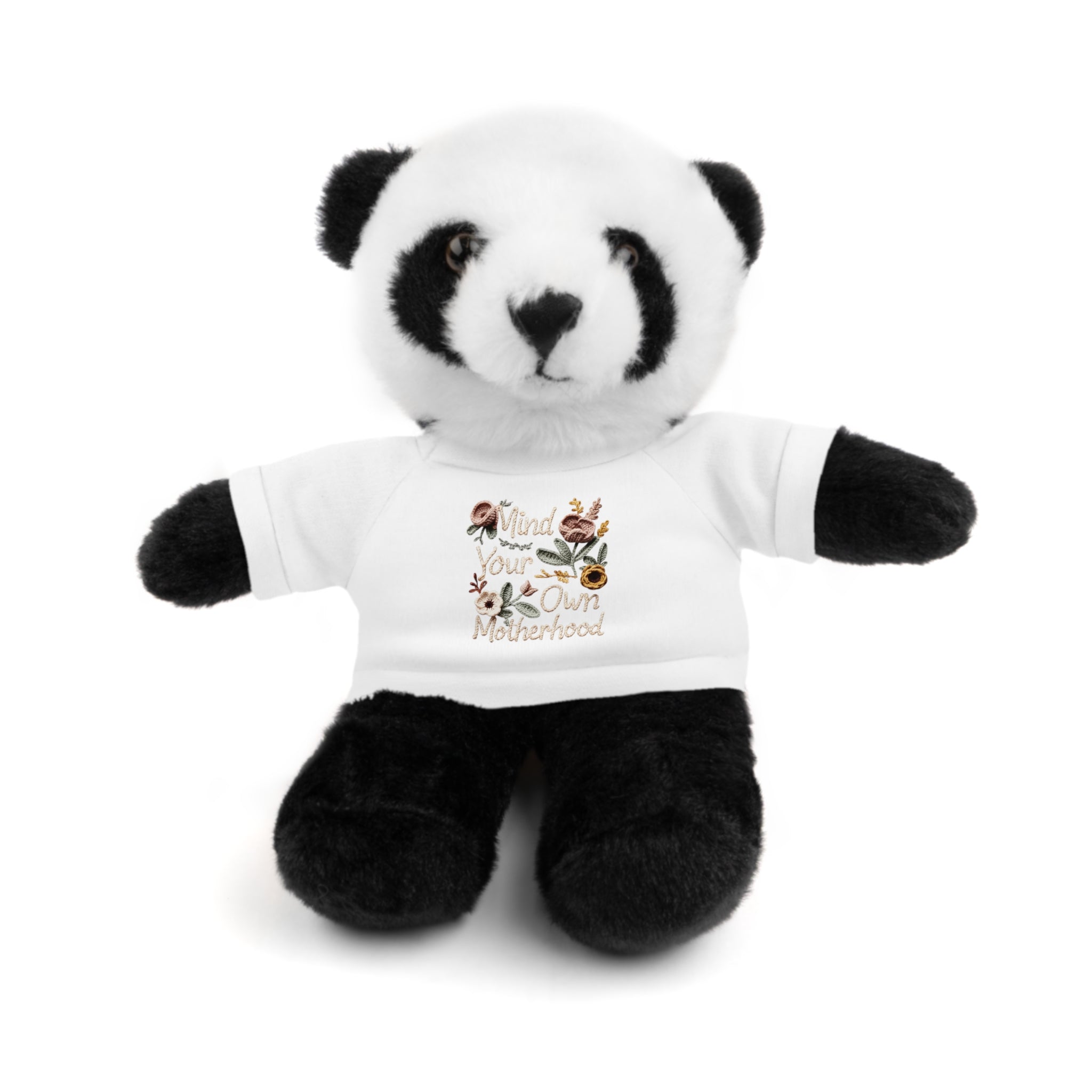Floral 'Be Kind' Plush Bear with Tee — Cute Gift for Kids & Adults