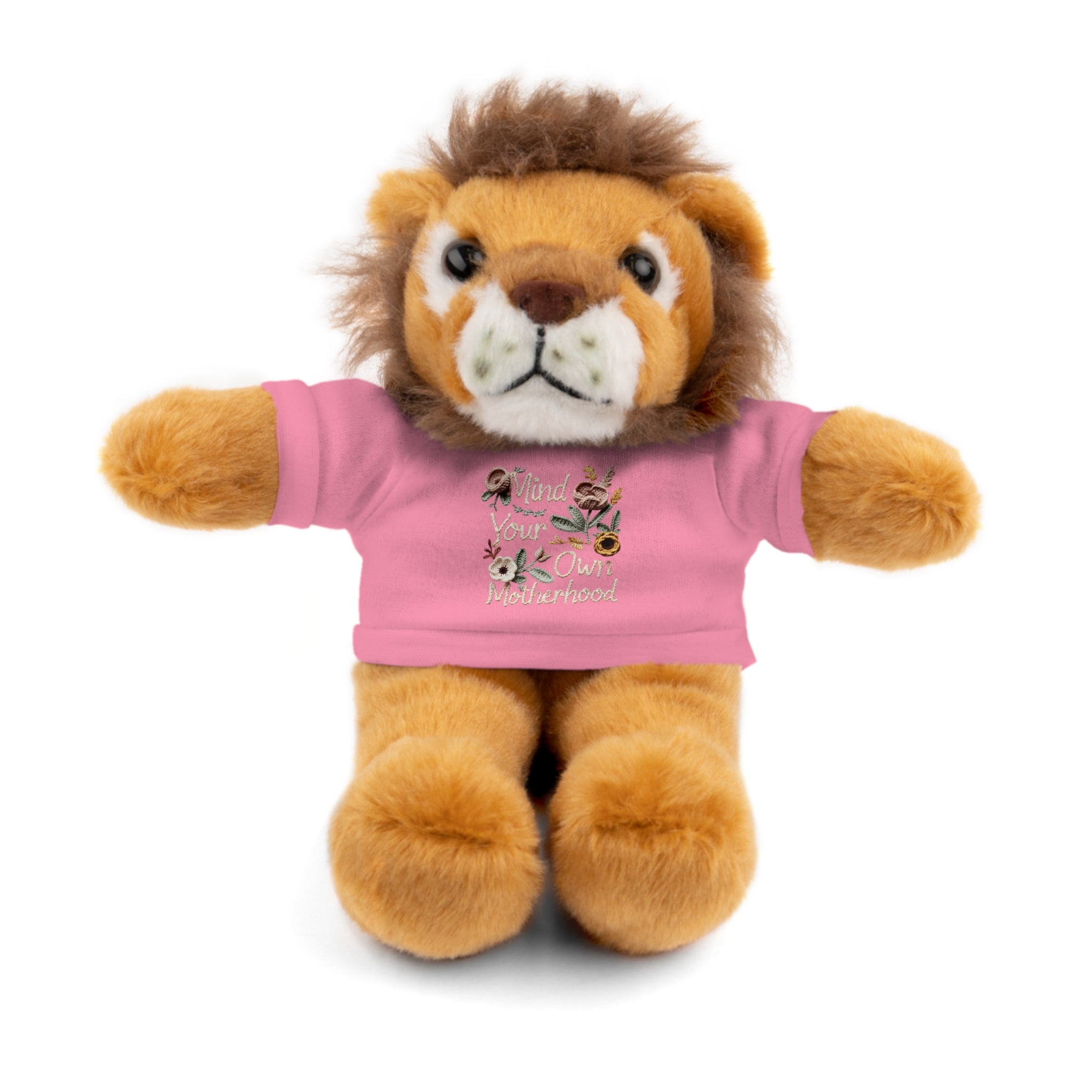Floral 'Be Kind' Plush Bear with Tee — Cute Gift for Kids & Adults