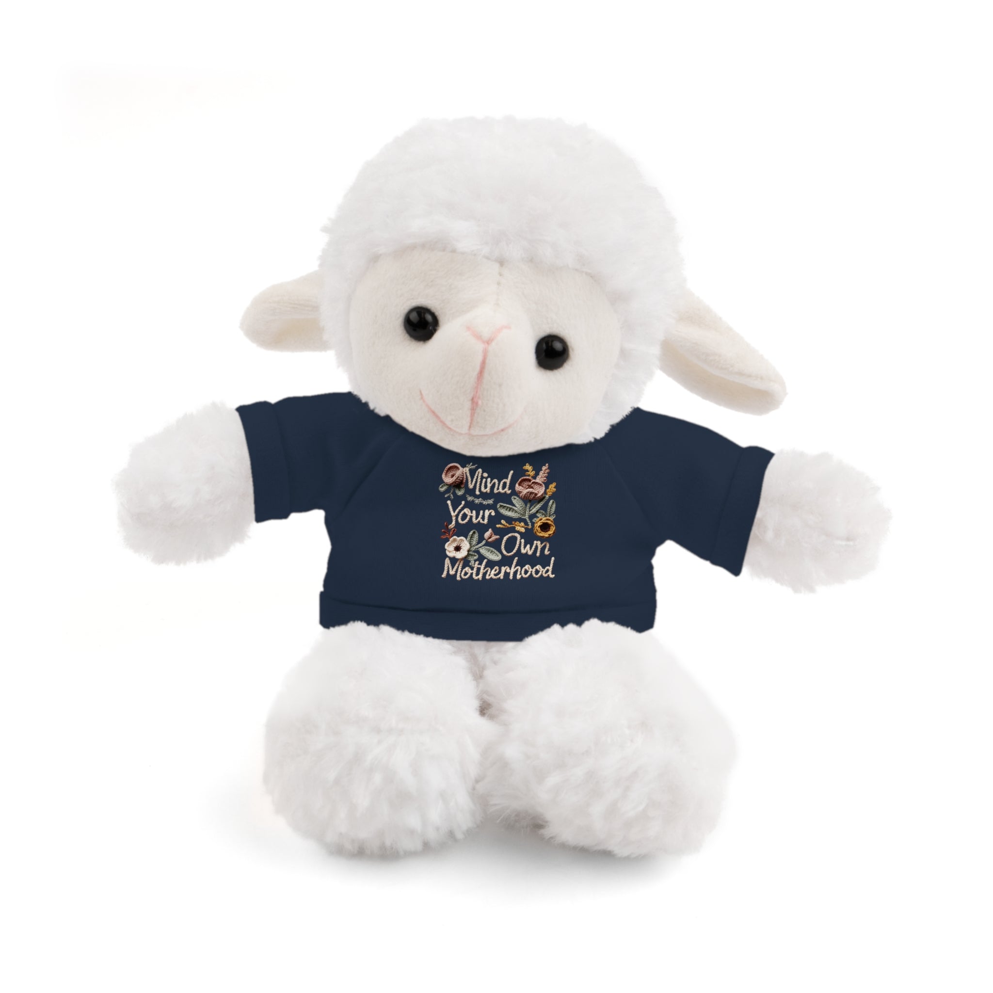 Floral 'Be Kind' Plush Bear with Tee — Cute Gift for Kids & Adults