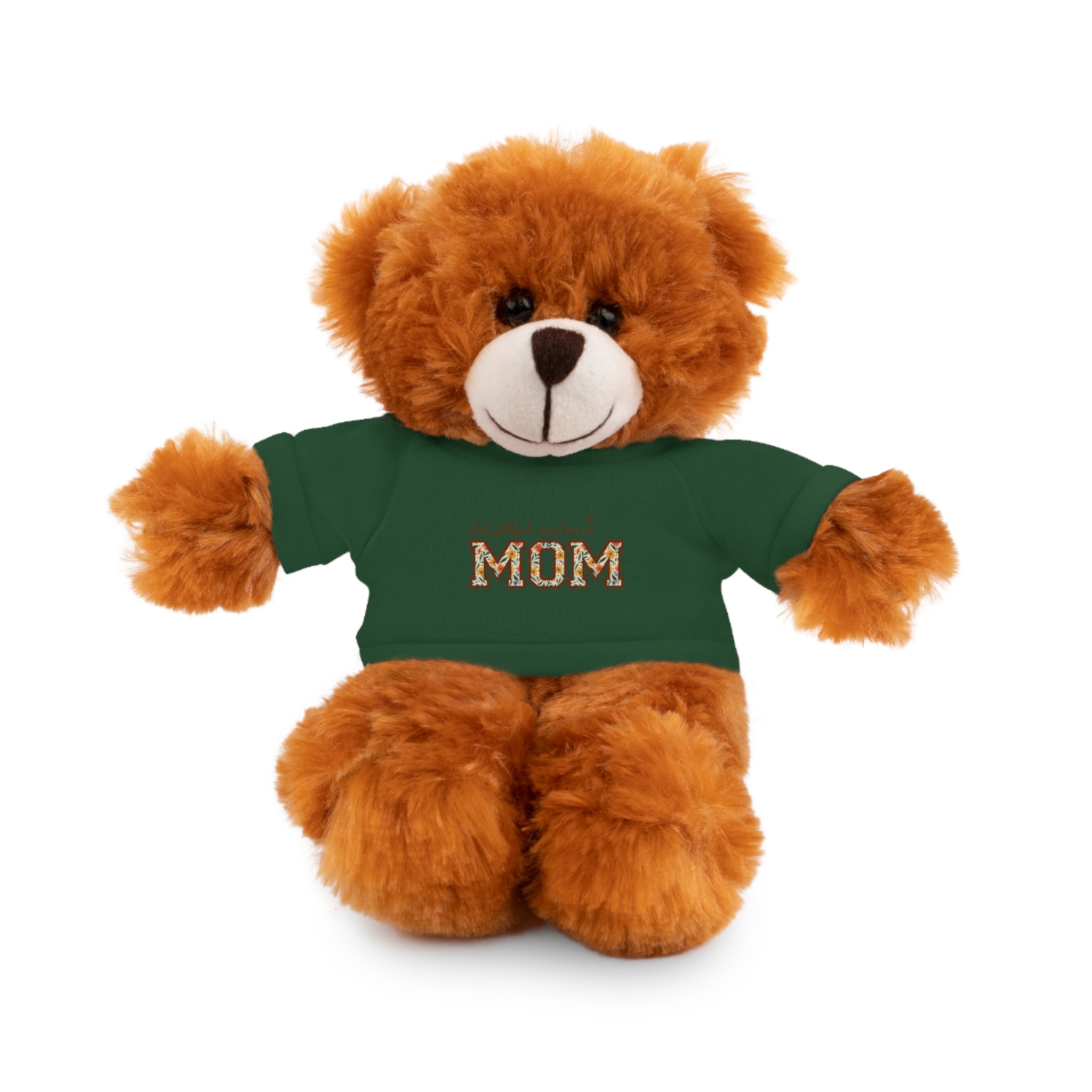 “Delightful Existence MOM” Floral Plush Toy — Plush Gift for Mother's Day