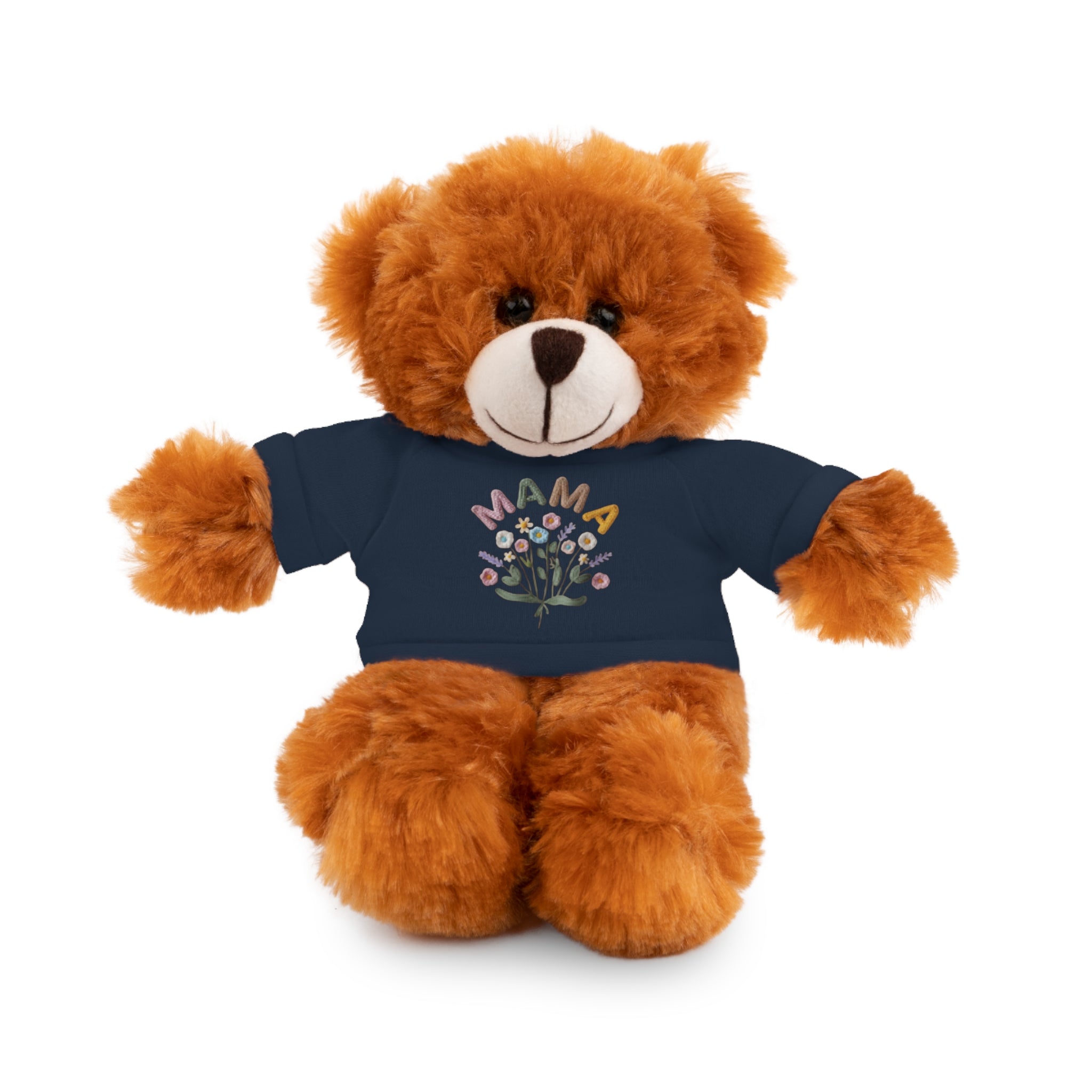 Mama Floral Bear Plush with Tee — Cute Mother's Day Gift