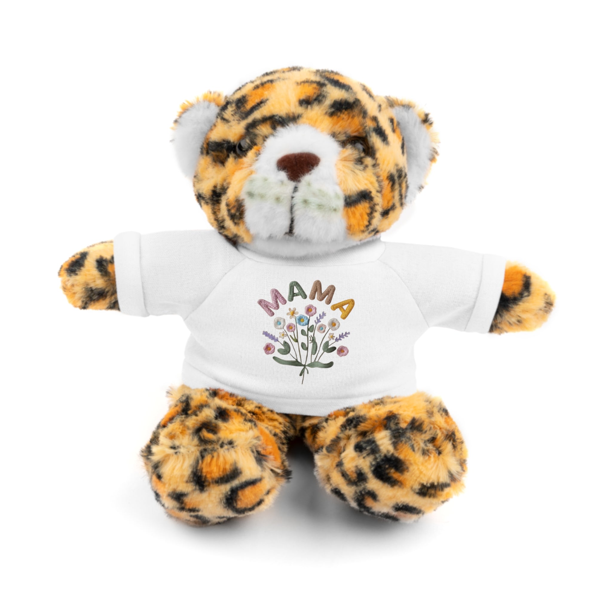 Mama Floral Bear Plush with Tee — Cute Mother's Day Gift