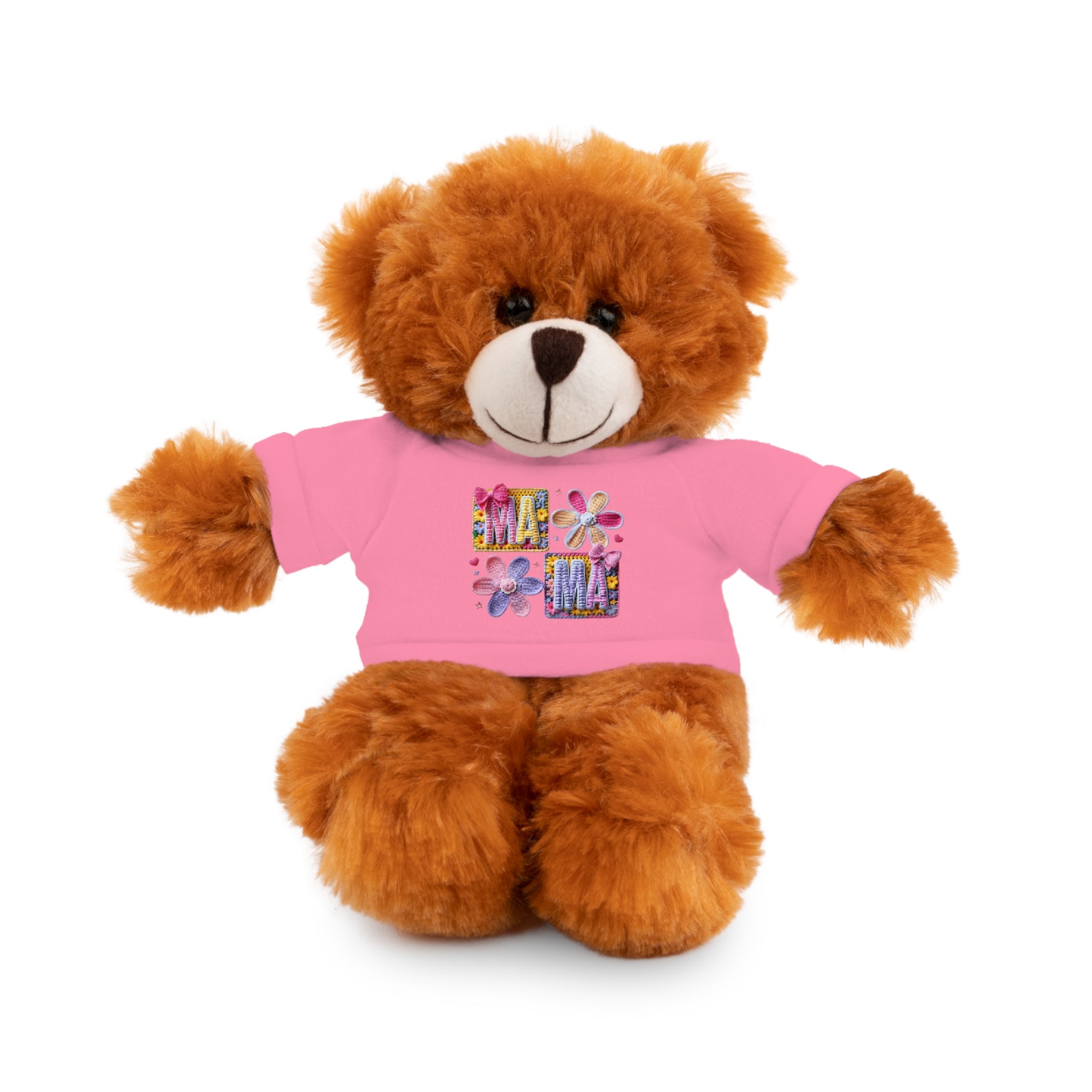 Mama Floral Teddy Bear with T-Shirt