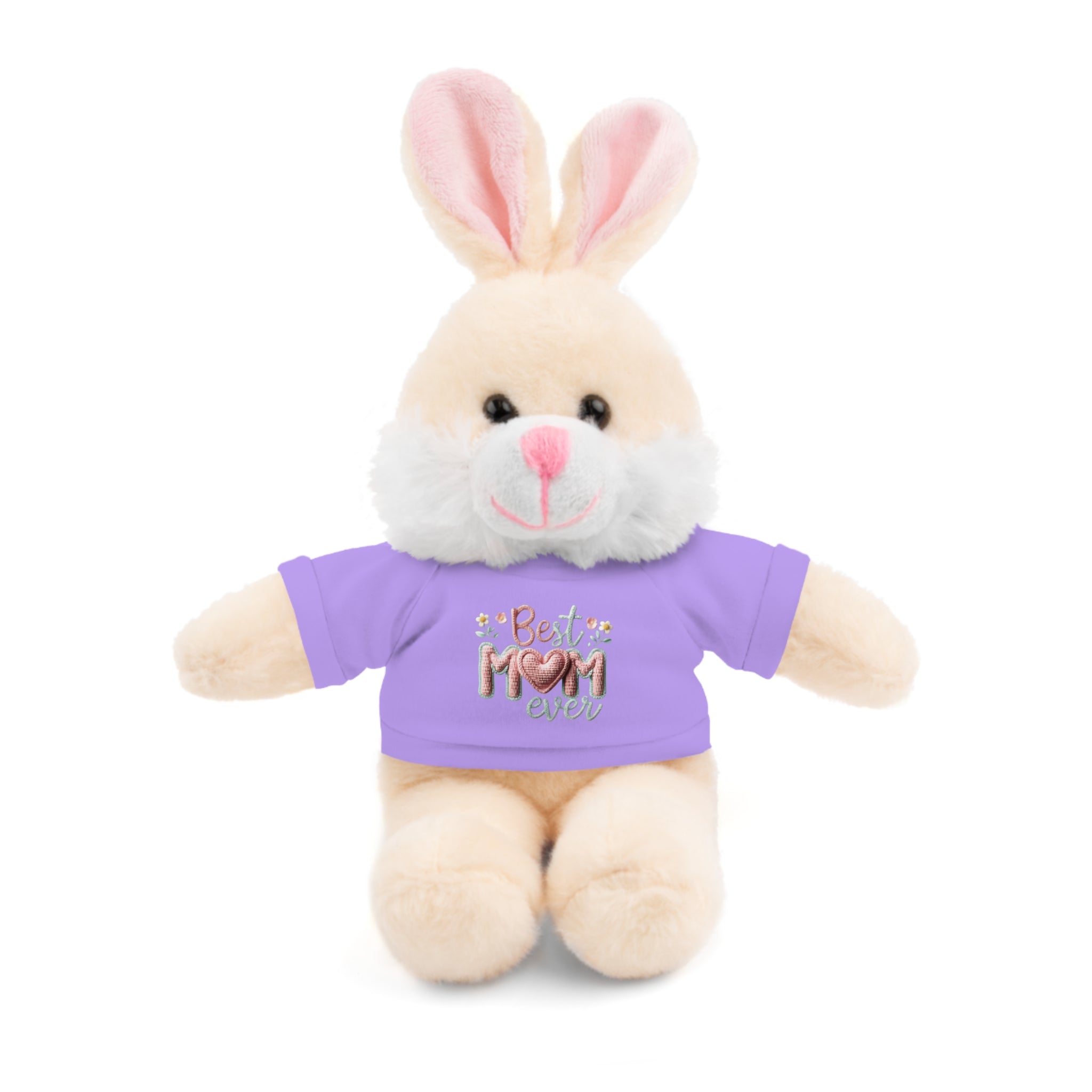 Plush Bear with 'Best Mom Ever' Tee — Cute Mother's Day Gift