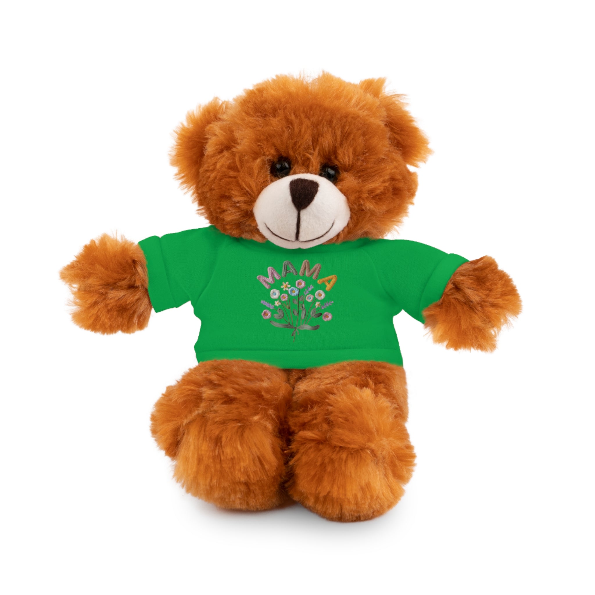 Mama Floral Bear Plush with Tee — Cute Mother's Day Gift