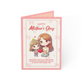 Mother's Day Greeting Card – Cute Mom & Daughter Card (Pack of 1/10/30/50)