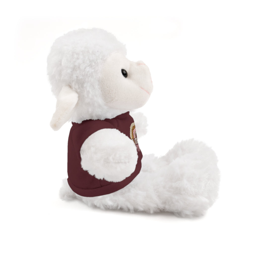 Inspirational Plush Toy with “Faith-Filled Mama” Rainbow Tee
