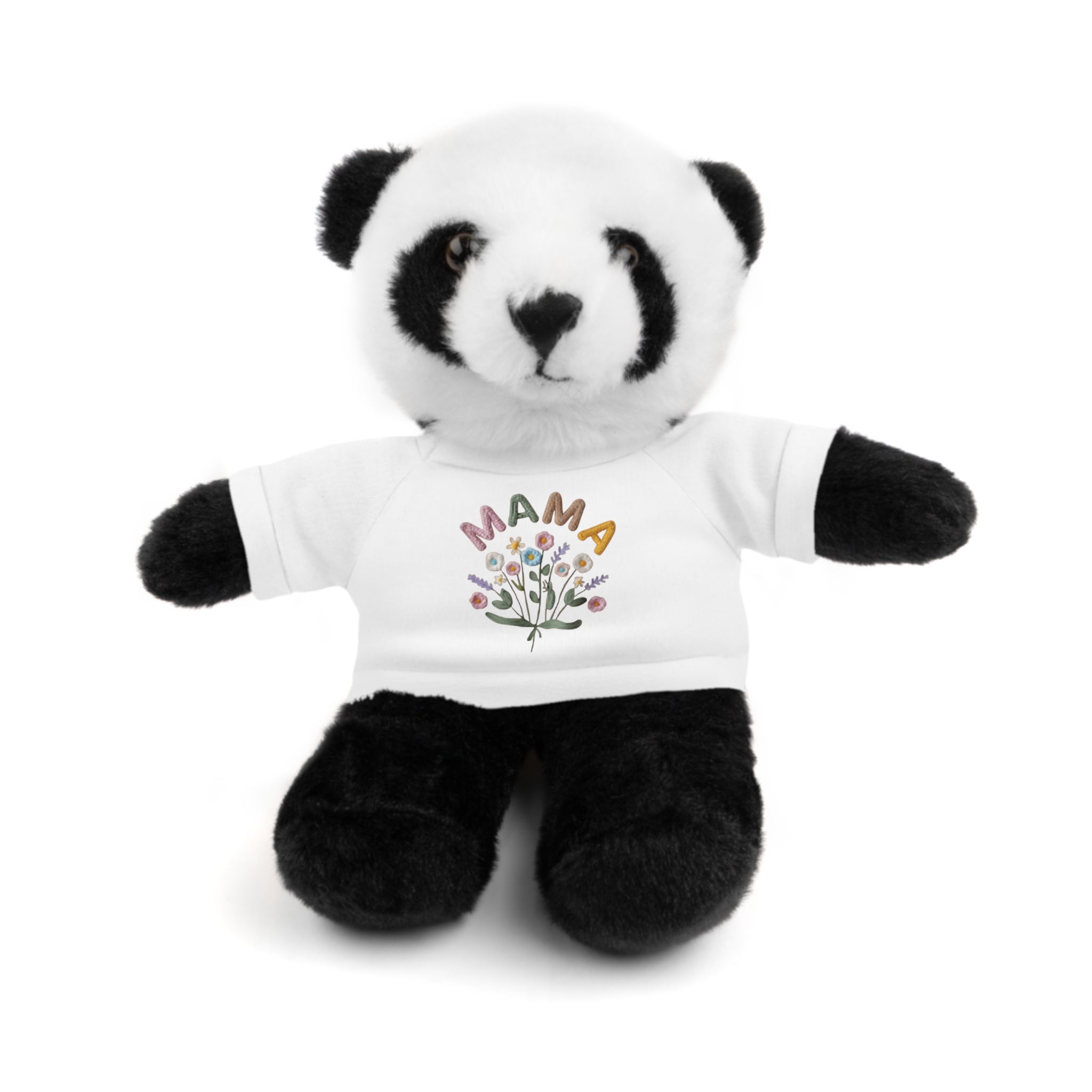 Mama Floral Bear Plush with Tee — Cute Mother's Day Gift