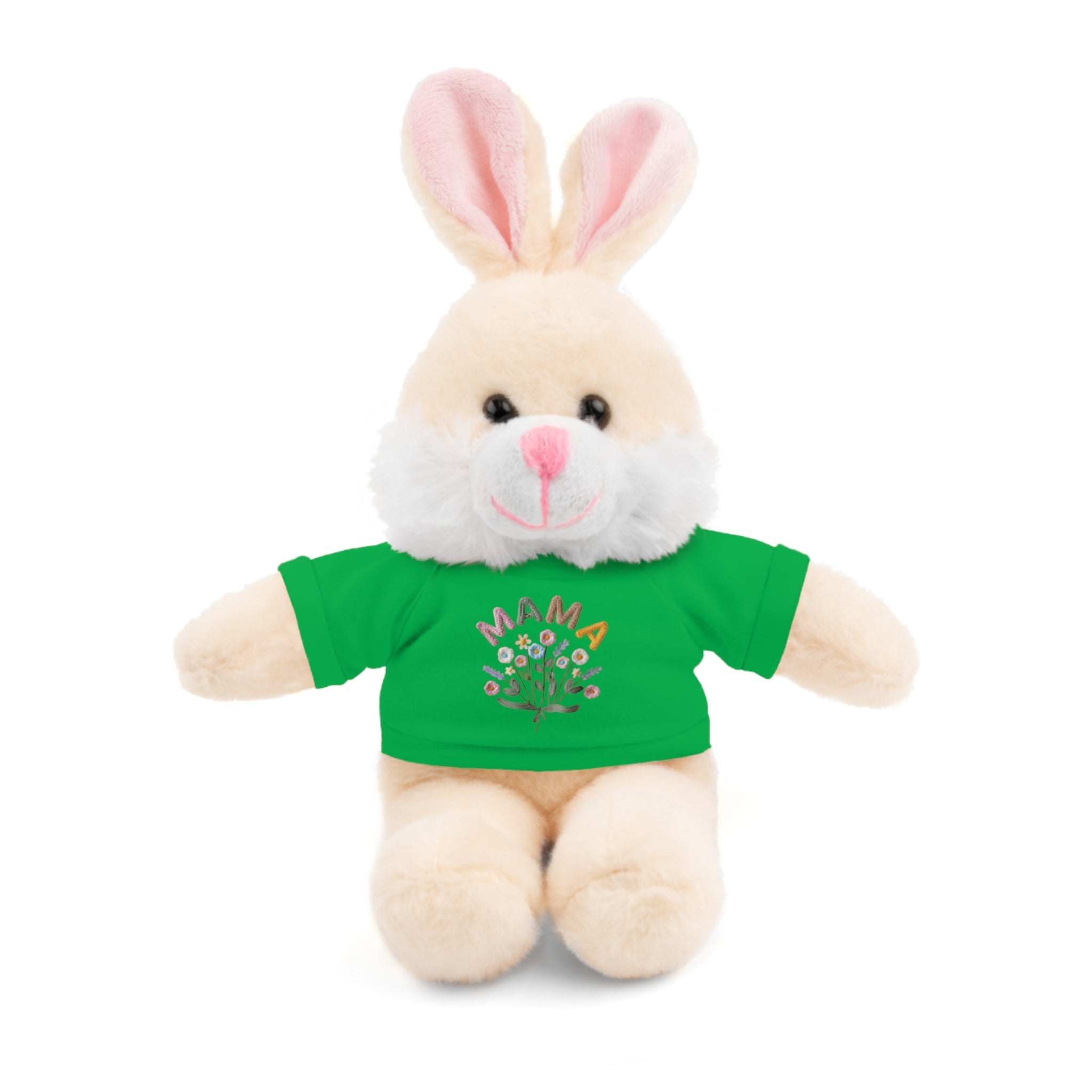 Mama Floral Bear Plush with Tee — Cute Mother's Day Gift