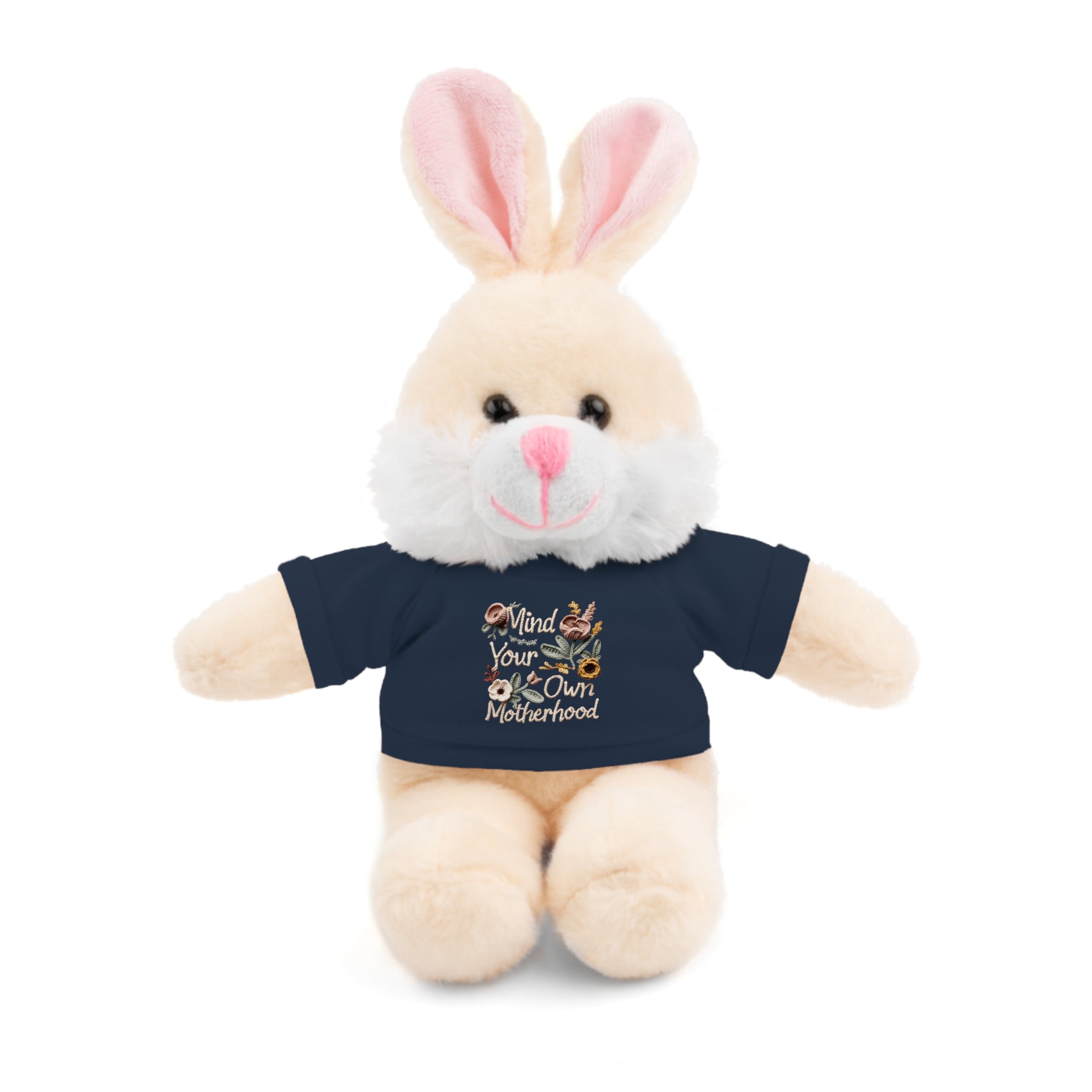 Floral 'Be Kind' Plush Bear with Tee — Cute Gift for Kids & Adults