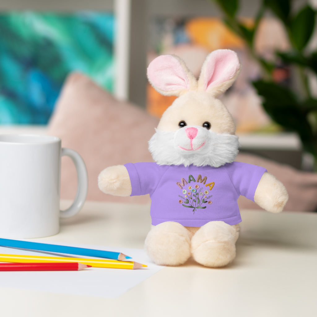 Mama Floral Bear Plush with Tee — Cute Mother's Day Gift