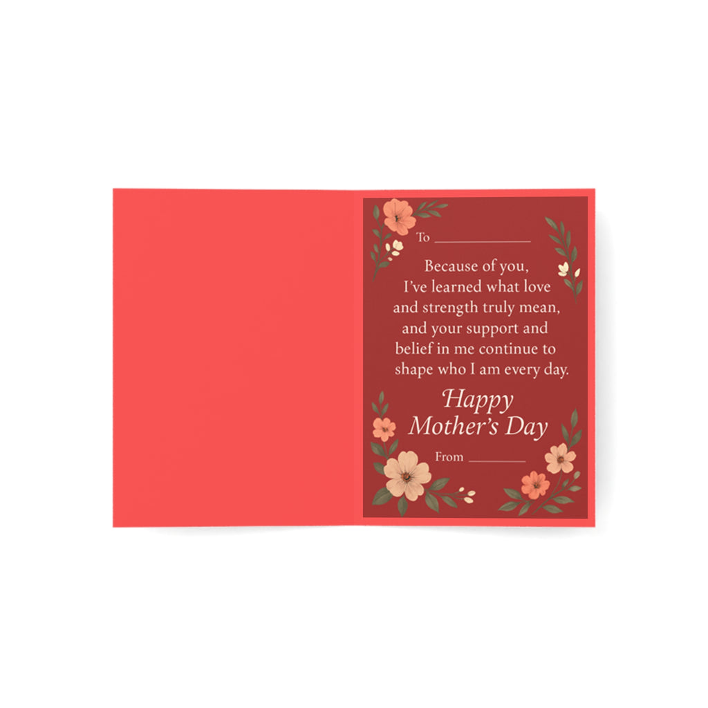Mother's Day Greeting Card – Mom & Daughter Love Card (Single or Bulk Packs)