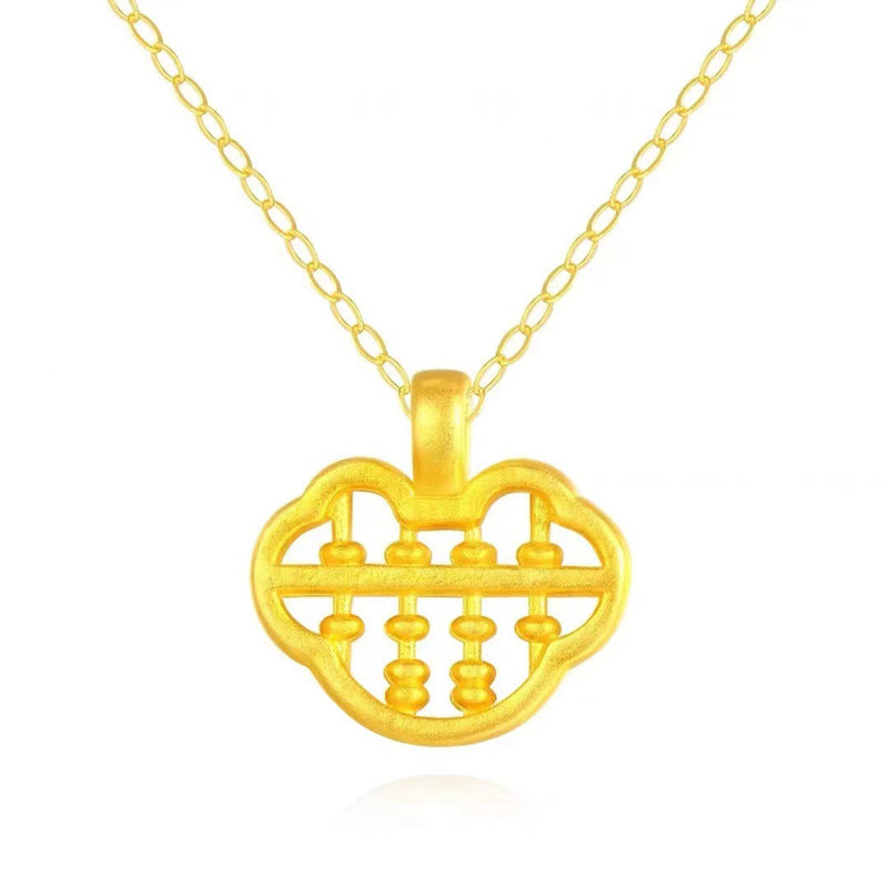 Gold Pendant Necklace, Gold Jewelry