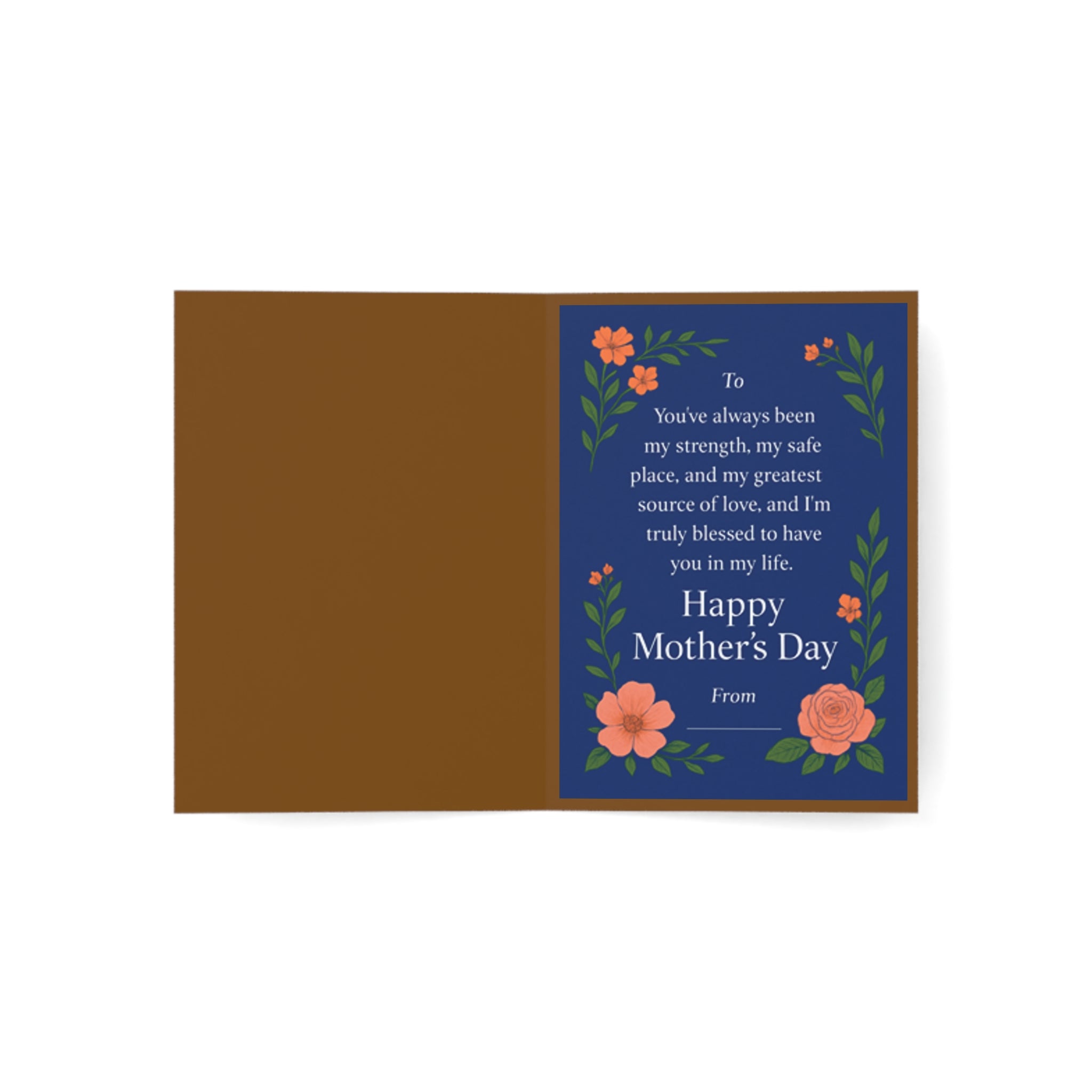 "Mom, You Are My Greatest Gift” Greeting Card – Heartfelt Mother’s Day Card