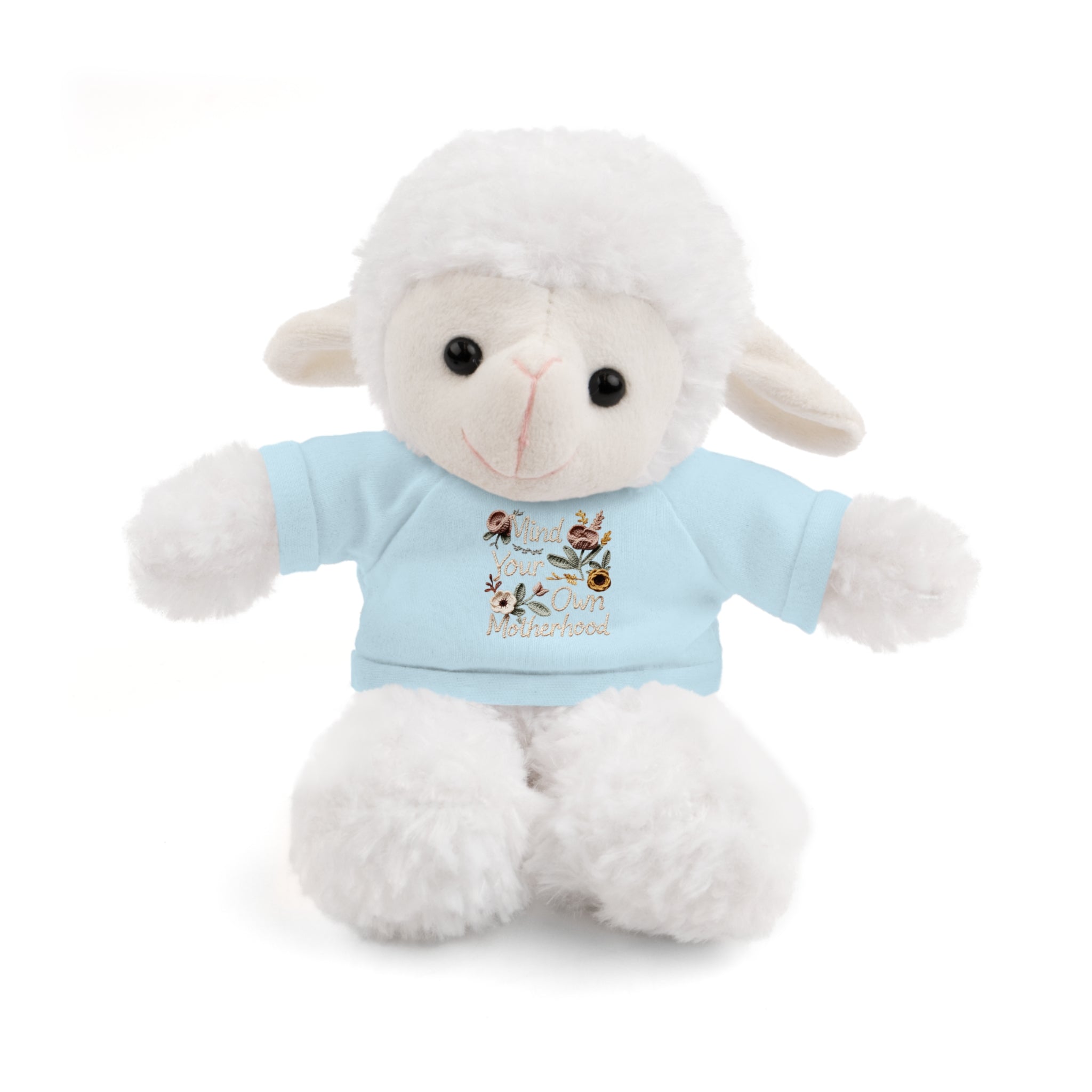 Floral 'Be Kind' Plush Bear with Tee — Cute Gift for Kids & Adults