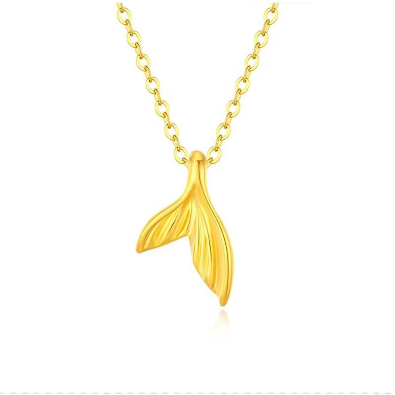 Gold Pendant Necklace, Gold Jewelry