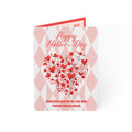 Mother's Day Greeting Cards – Heart Bouquet Design (Pack of 1, 10, 30, 50)