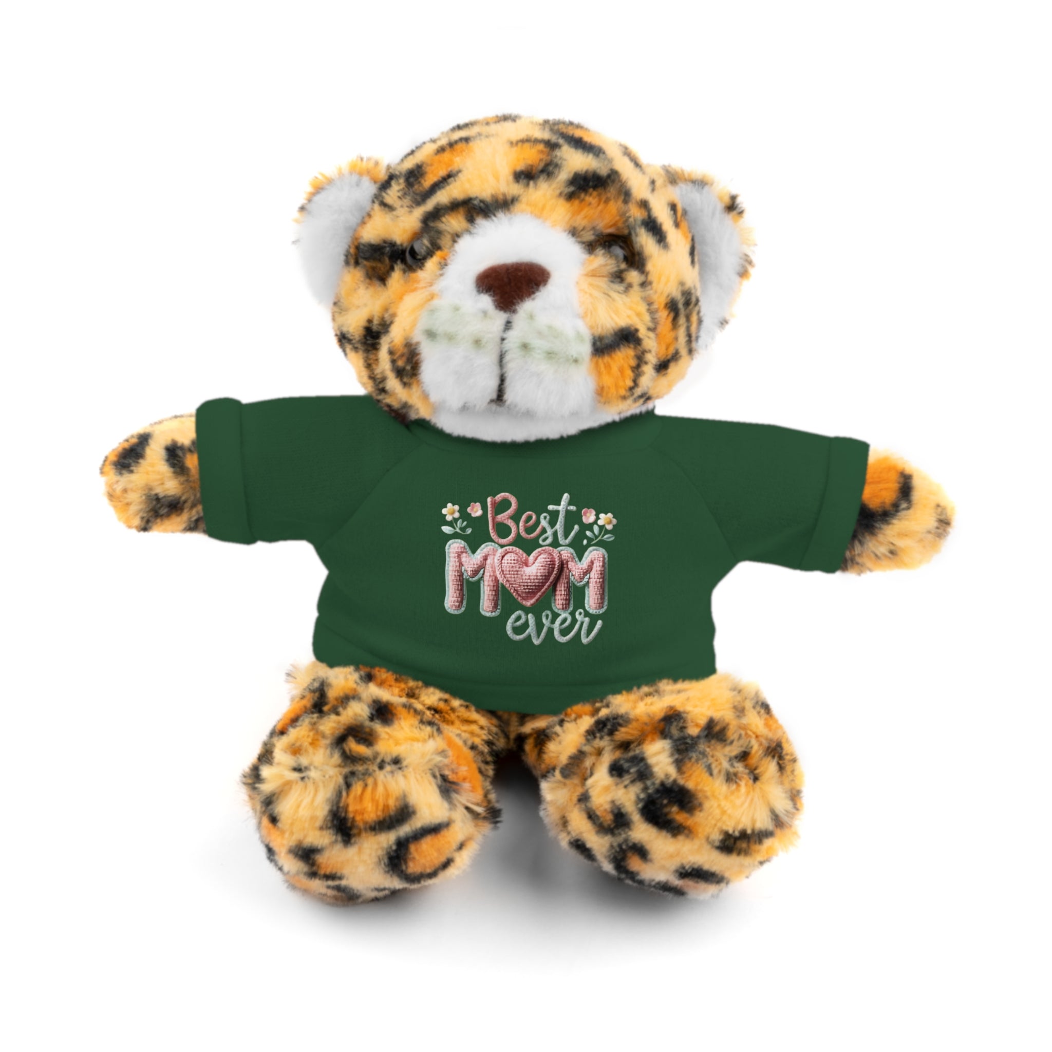 Plush Bear with 'Best Mom Ever' Tee — Cute Mother's Day Gift