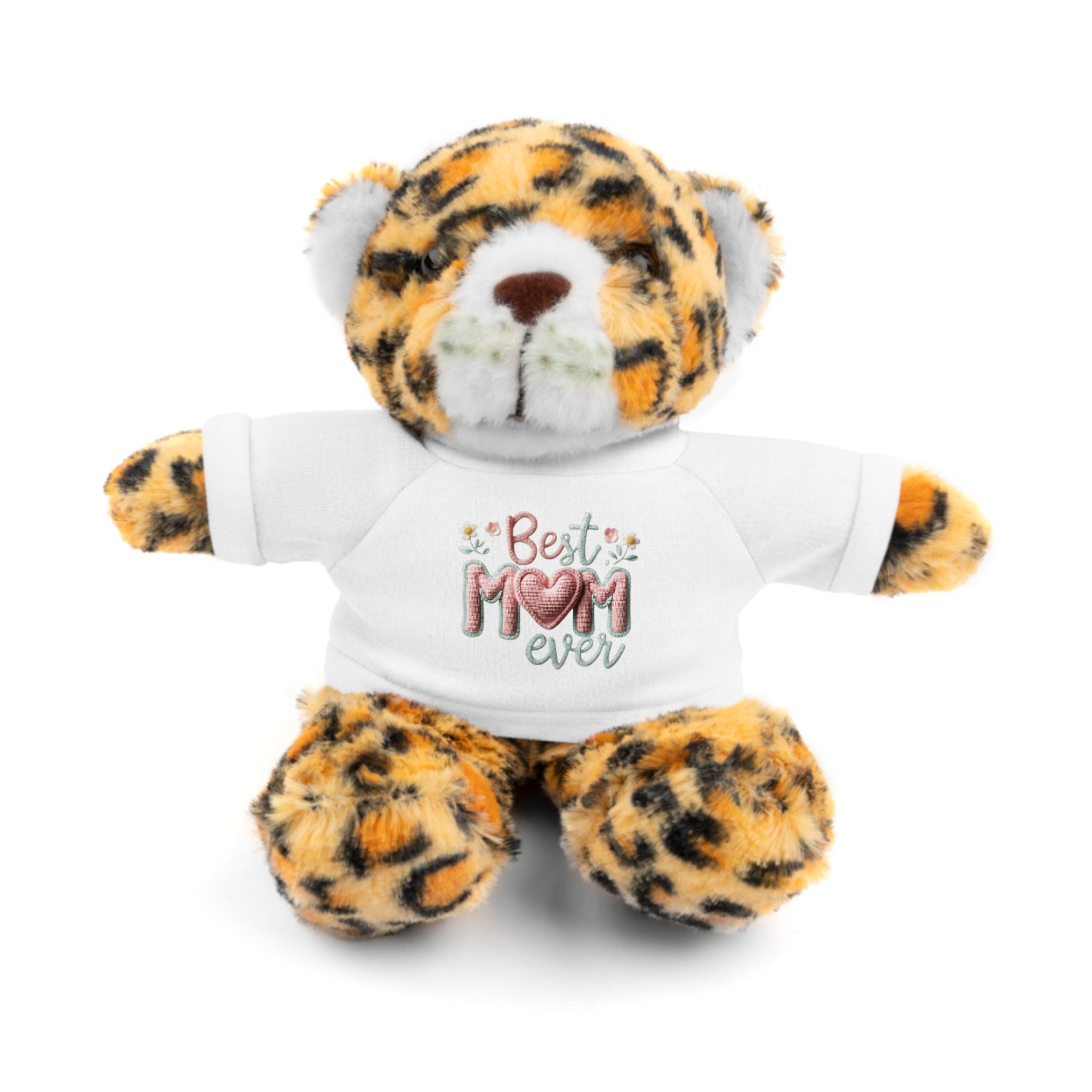 Plush Bear with 'Best Mom Ever' Tee — Cute Mother's Day Gift