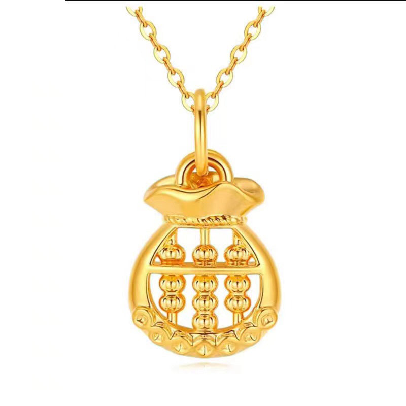 Gold Pendant Necklace, Gold Jewelry