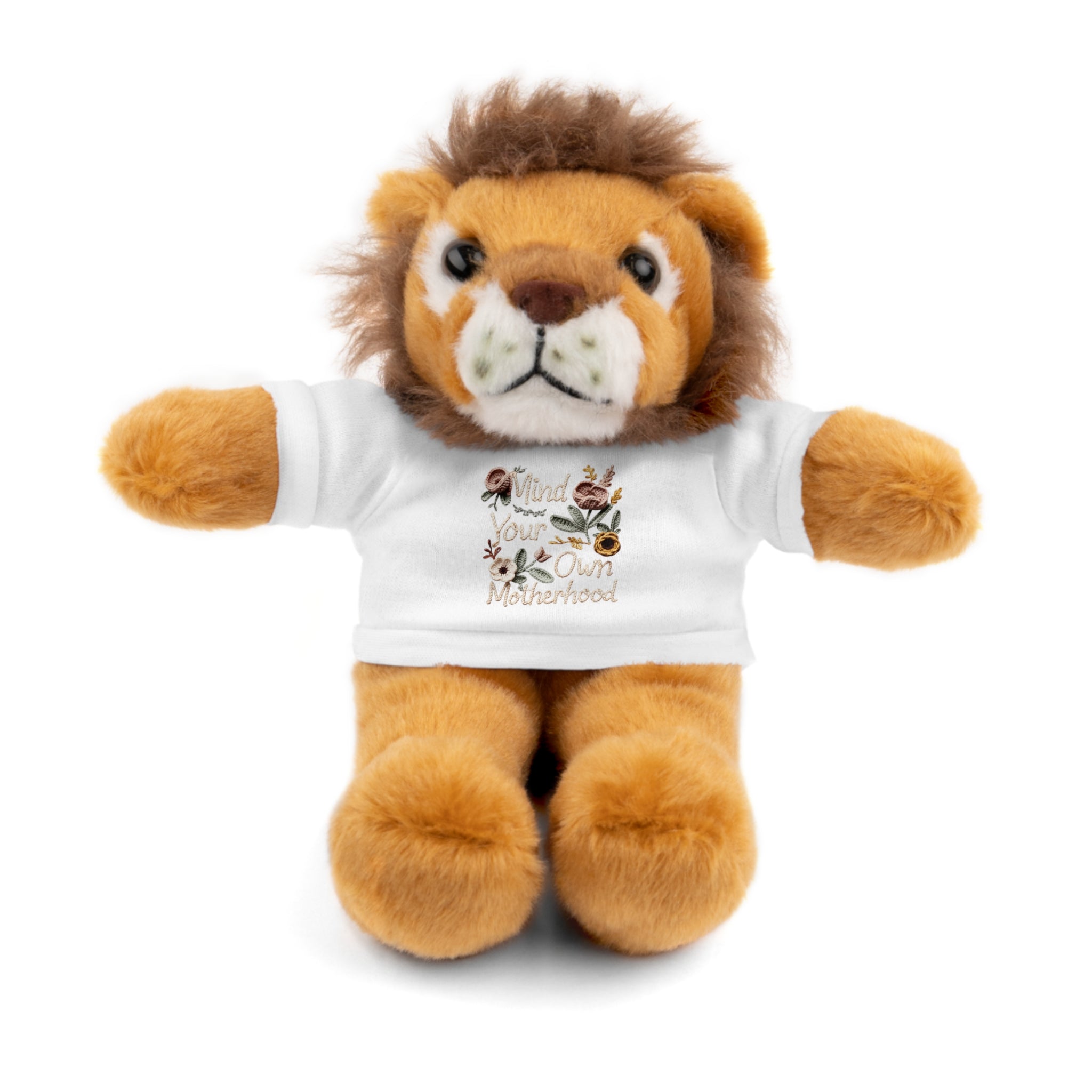 Floral 'Be Kind' Plush Bear with Tee — Cute Gift for Kids & Adults