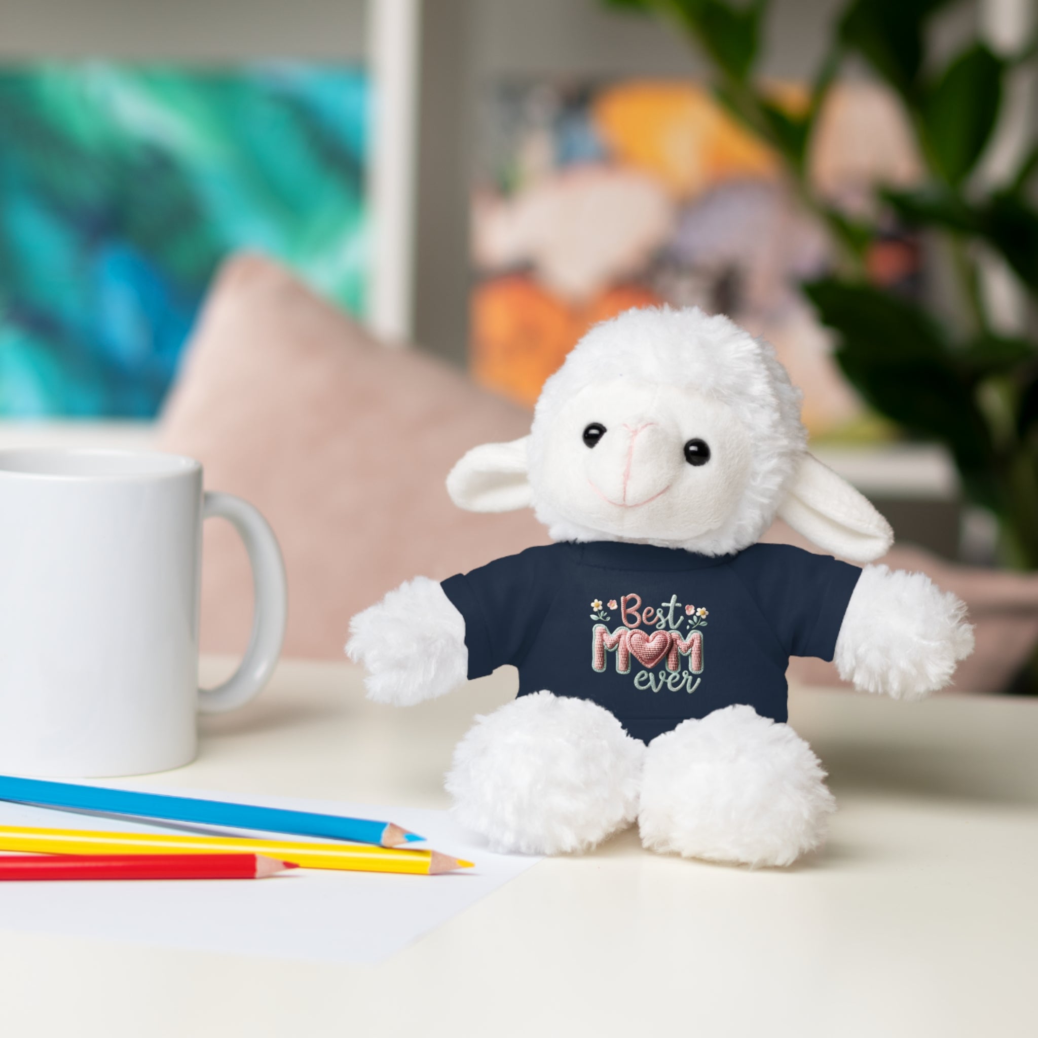 Plush Bear with 'Best Mom Ever' Tee — Cute Mother's Day Gift