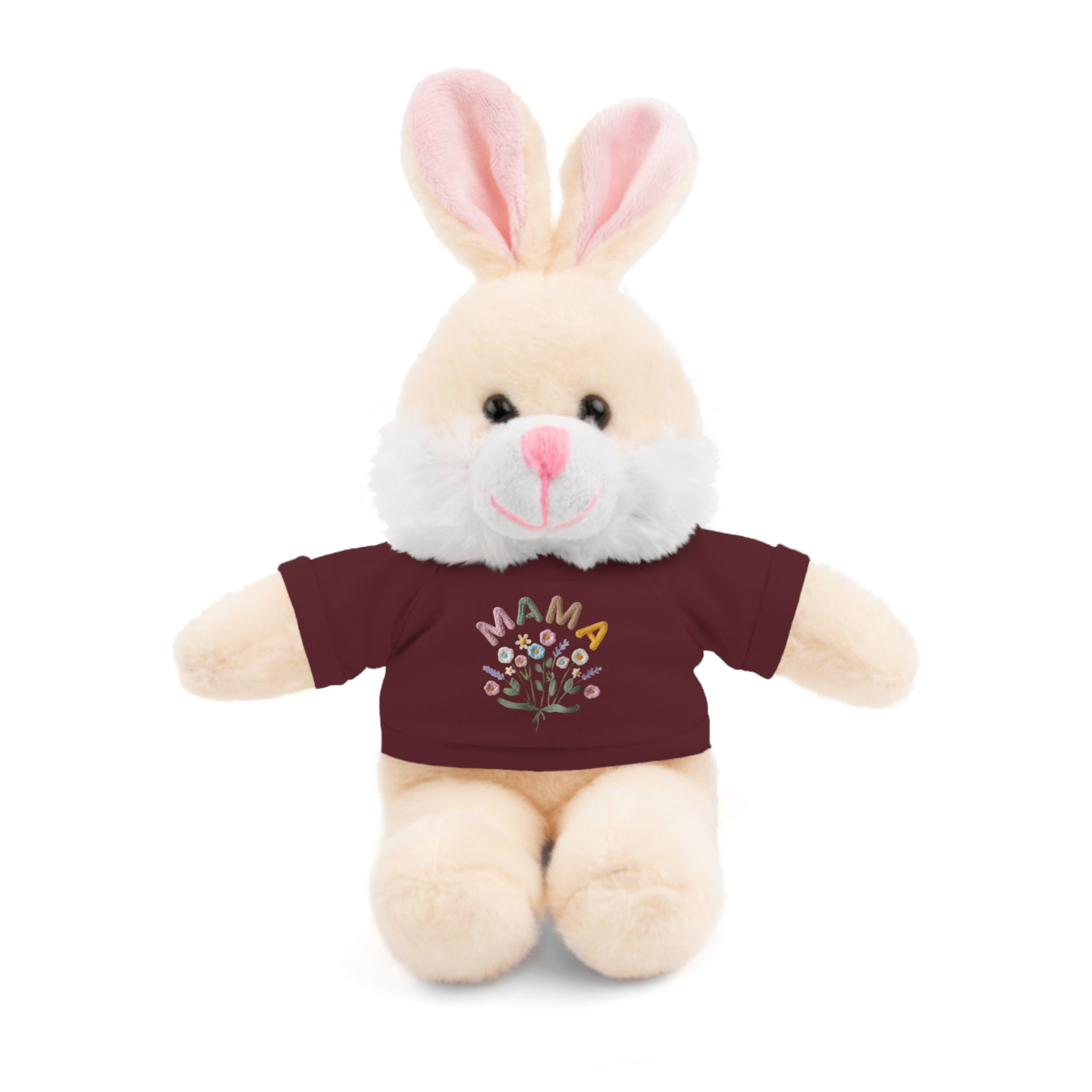 Mama Floral Bear Plush with Tee — Cute Mother's Day Gift