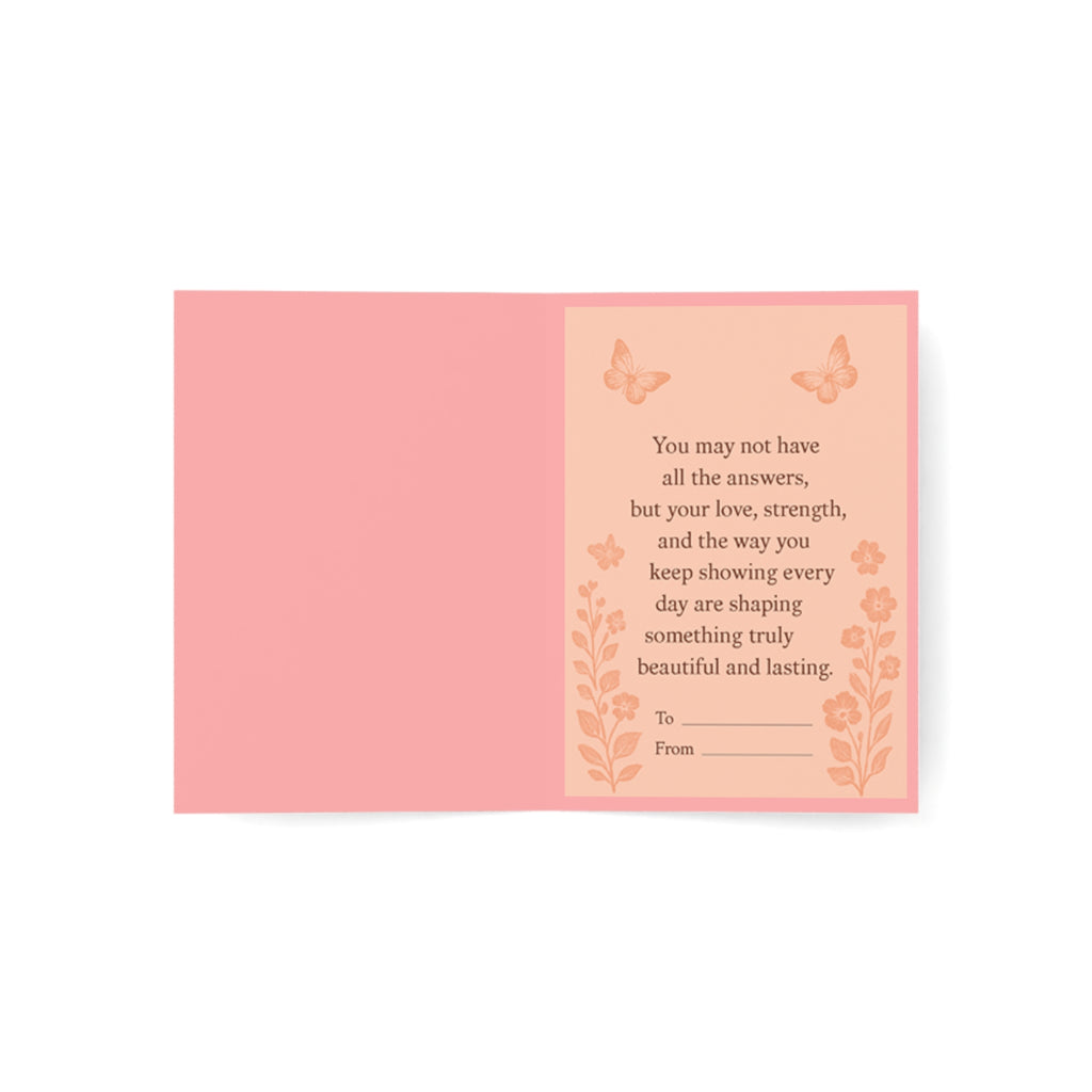 Mother's Day Greeting Card – Cute Mom & Daughter Card (Pack of 1/10/30/50)