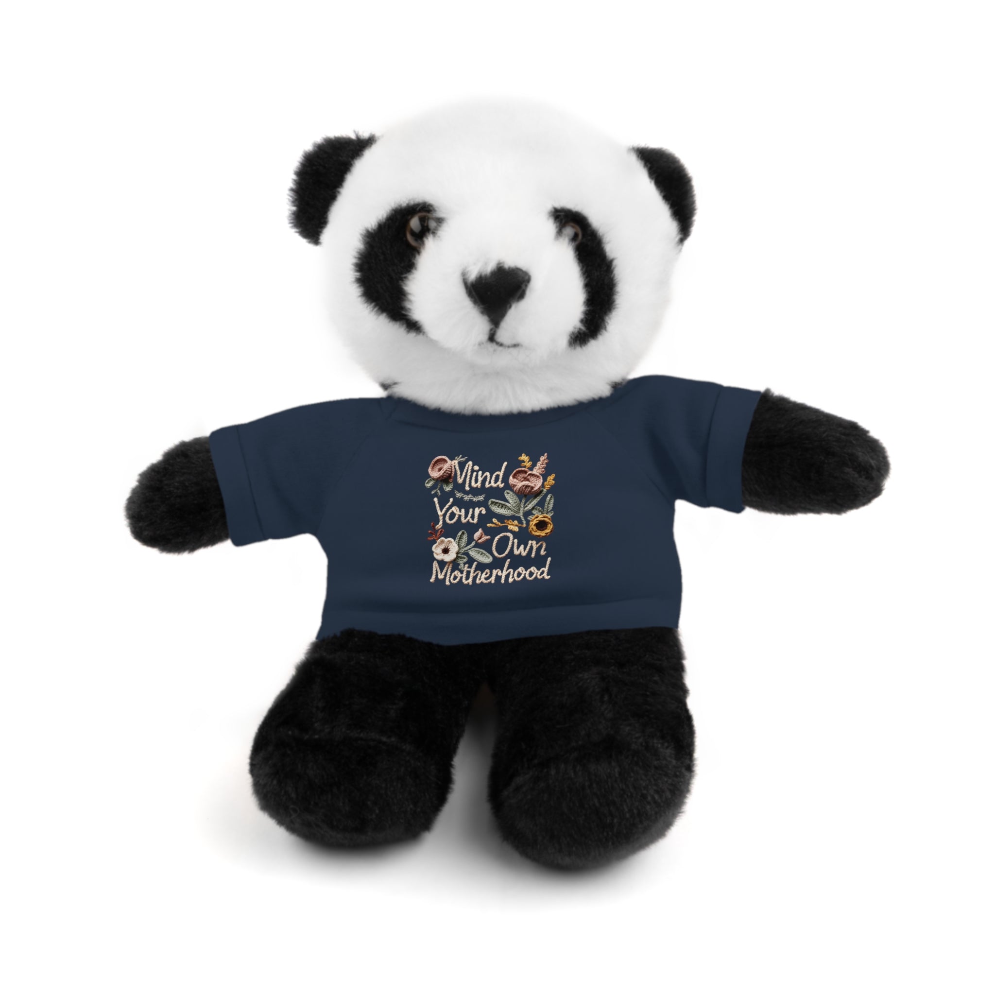 Floral 'Be Kind' Plush Bear with Tee — Cute Gift for Kids & Adults