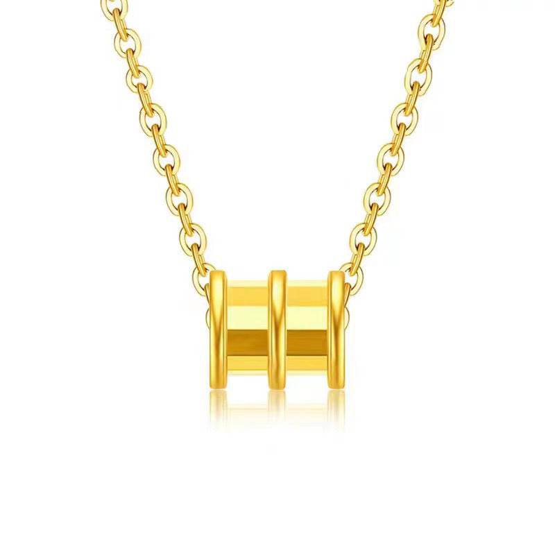 Gold Pendant Necklace, Gold Jewelry