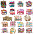 Viral Mom Design Bundle | 19 Colorful PNG Files for Etsy, Shopify & POD