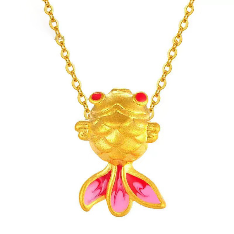Gold Pendant Necklace, Gold Jewelry
