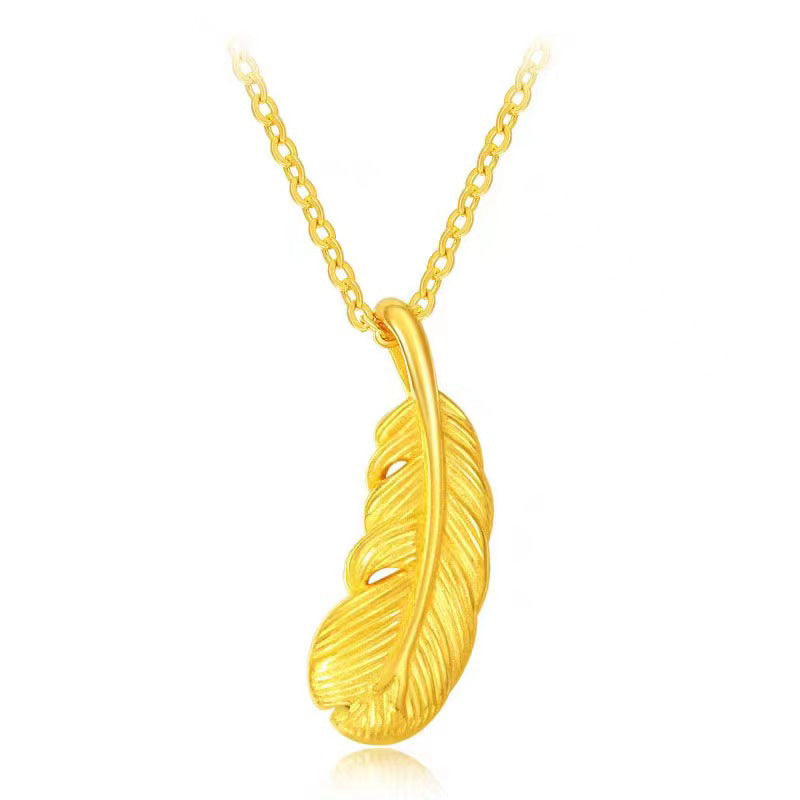 Gold Pendant Necklace, Gold Jewelry