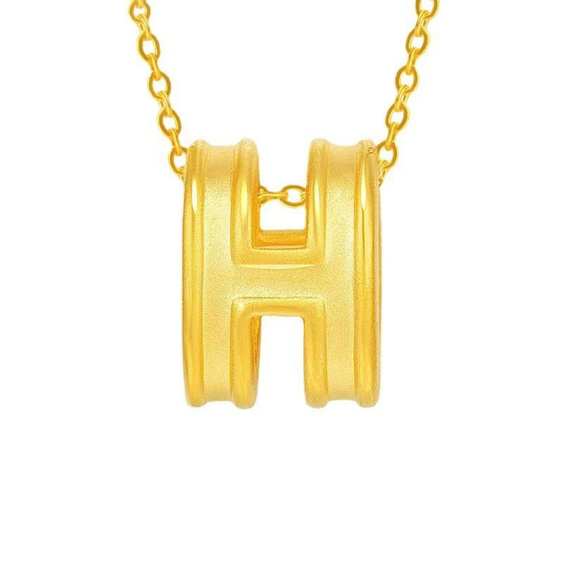 Gold Pendant Necklace, Gold Jewelry