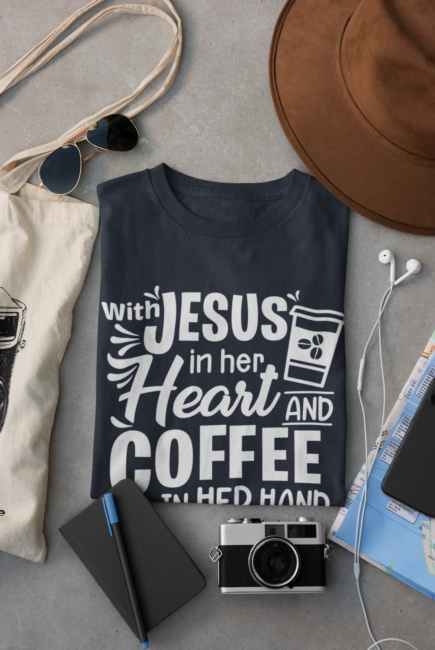 With Jesus in Her Heart Shirt